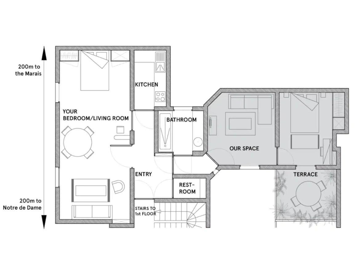 Accommodatie bij particulieren Bel Ile Saint Louis, Centre